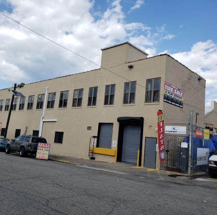 Edgar Tire Service shop exterior on East 23rd Street in Paterson, NJ